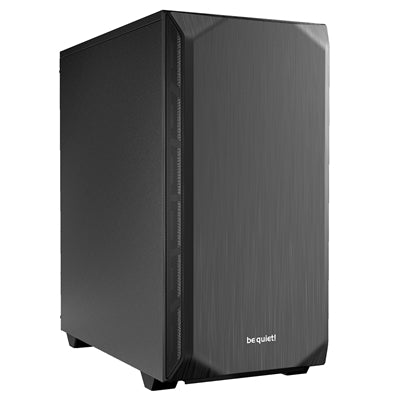 be quiet! Pure Base 500 Case, Black, Mid Tower, 2 x USB 3.2 Gen 1 Type-A, 2 x Pure Wings 2 140mm Black PWM Fans Included, Exchangeable Top Cover for Silent or High Performance, Insulation Mats on Front, Sides & Top