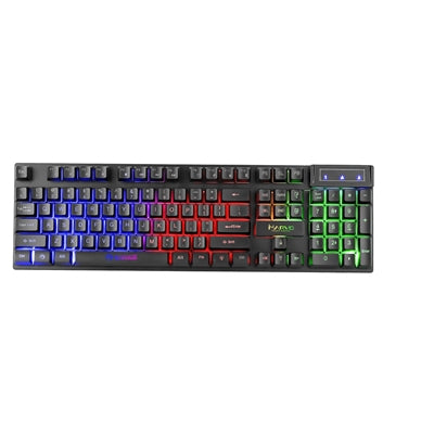 Marvo Scorpion K605 Gaming Keyboard, 3 Colour LED Backlit, USB 2.0, Frameless Design with Multi-Media and Anti-ghosting Keys, UK Layout