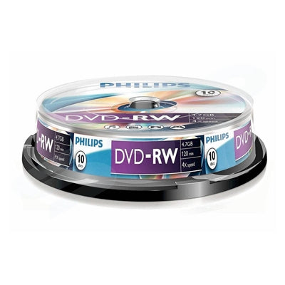 Philips DVD-RW 4X 10PK Spindle