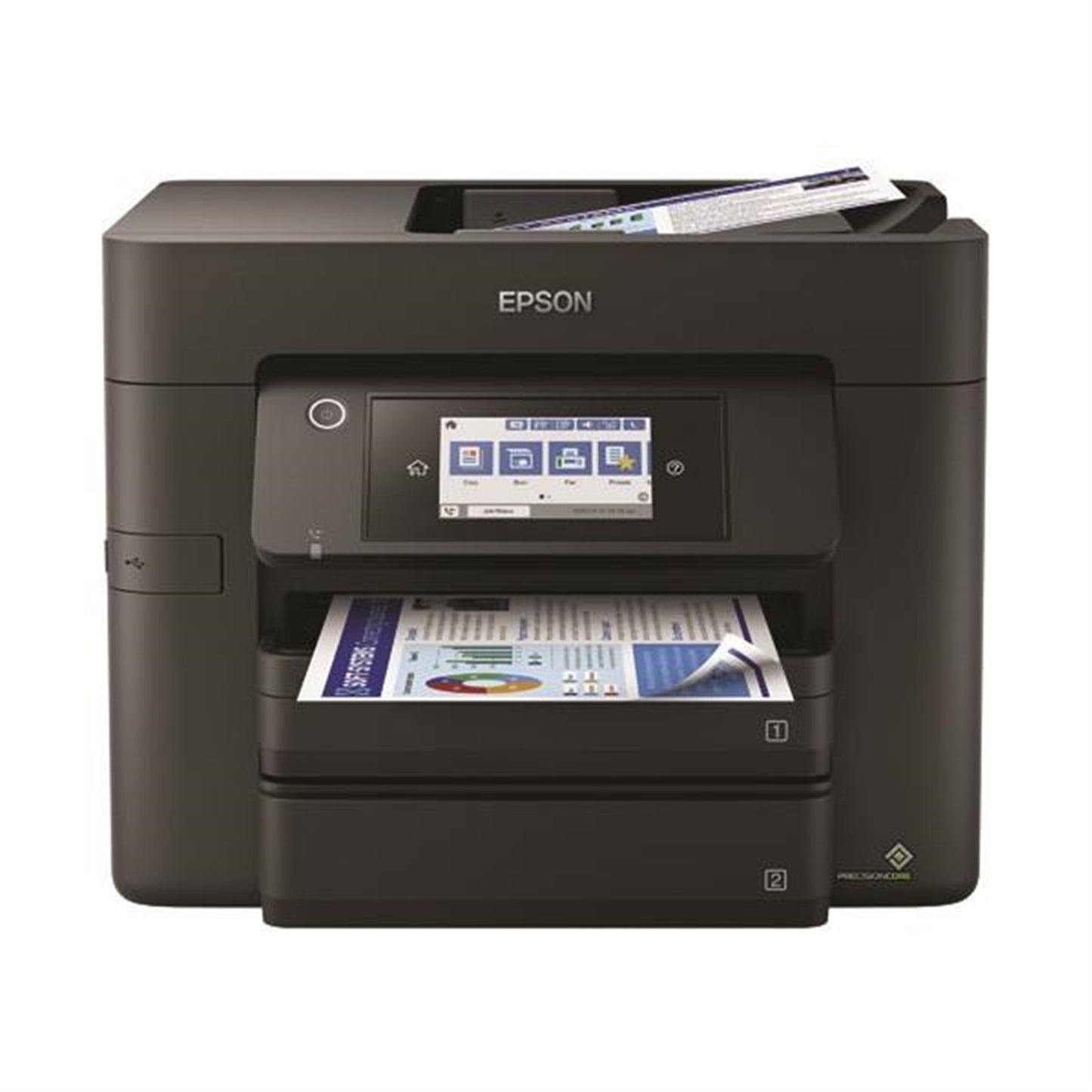 Epson WorkForce Pro WF-4830DTWF C11CJ05401 Inkjet Printer, A4, Wireless, Touchcreen, All-in-One inc Fax, Ethernet, Double Sided Print